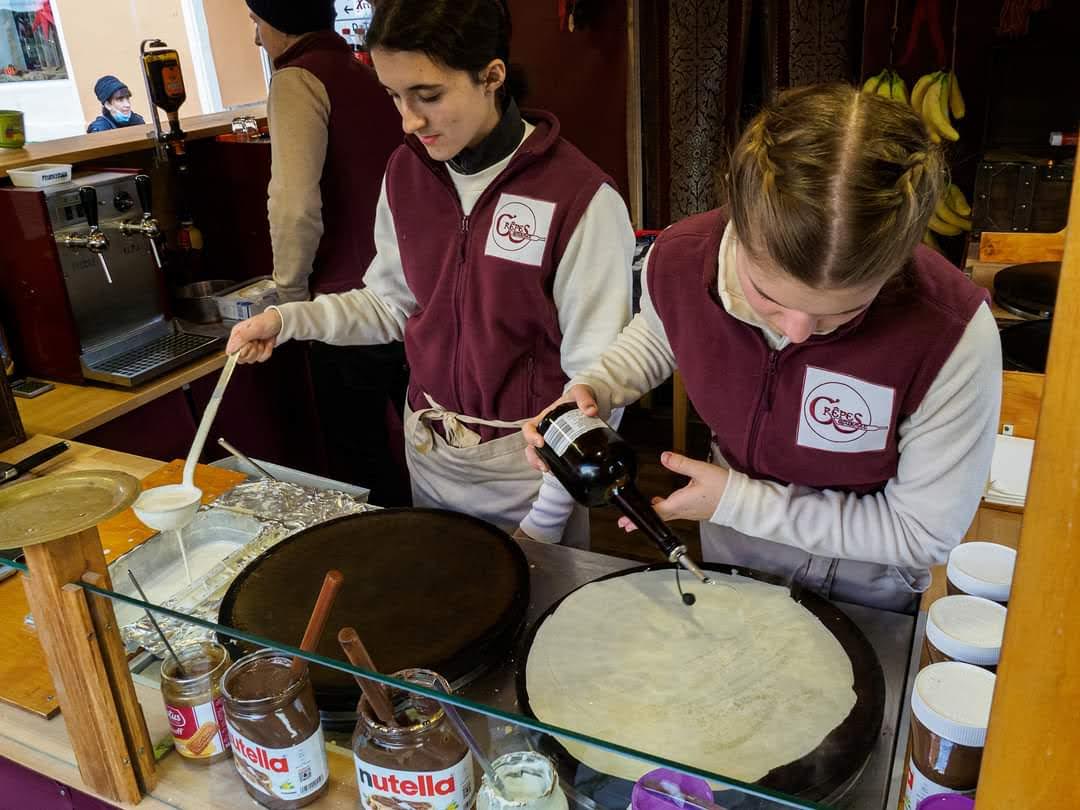 Crêpes, Glühwein, Feuerzangenbowle